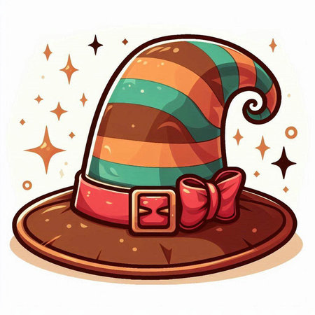 Illustration of a Cute Leprechaun Hat on White Backgroundのイラスト素材
