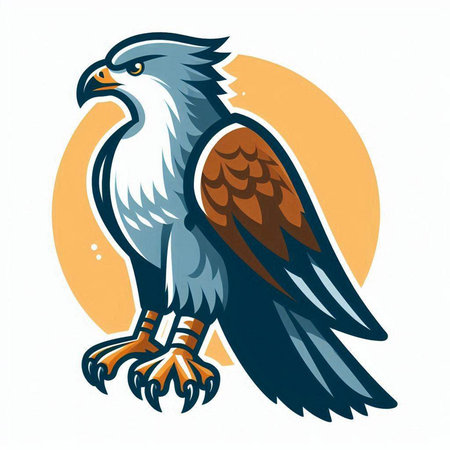 Eagle head on a white background. Vector illustration for your designのイラスト素材