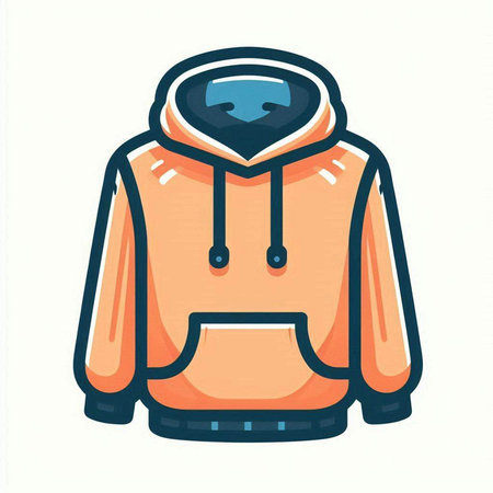 Hoodie vector icon. Cartoon illustration of hoodie vector icon for webのイラスト素材