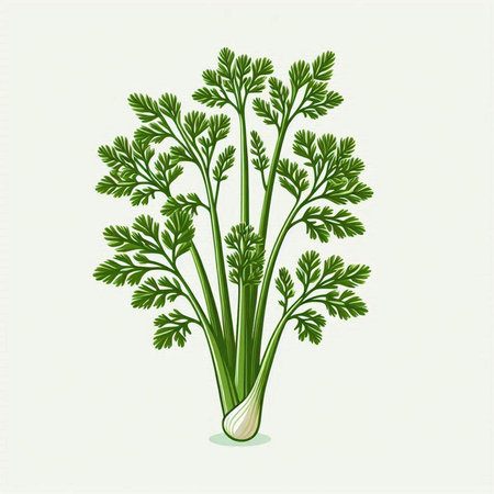 organic food design, vector illustration eps10 graphic. fresh parsleyのイラスト素材