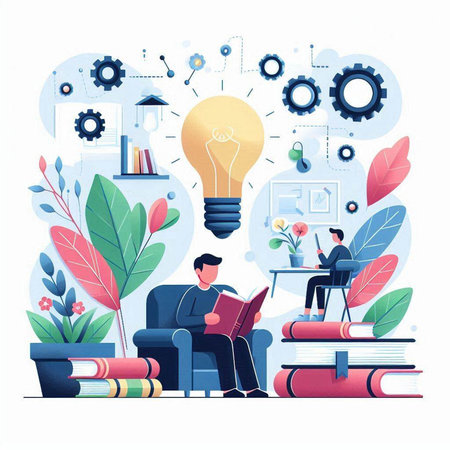Modern flat design vector illustration concept of education, learning, knowledge, knowledge, knowledge, school, university, university, college.のイラスト素材