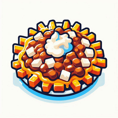 Illustration of a plate of meat balls with sauce on a white backgroundのイラスト素材