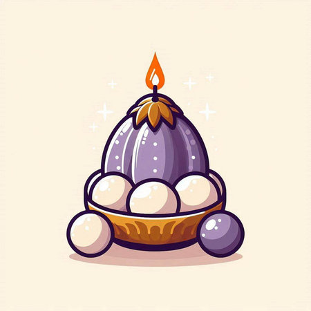 Illustration of Happy Diwali Holiday Greeting Card.のイラスト素材