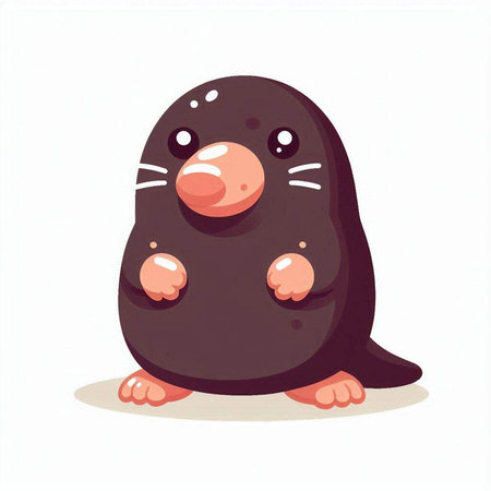 Cute penguin. Vector illustration. Isolated on white background.のイラスト素材