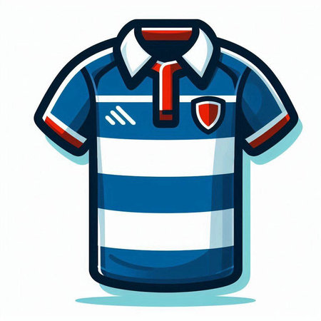 Soccer jersey isolated on white background. Vector illustration. Eps 10.のイラスト素材