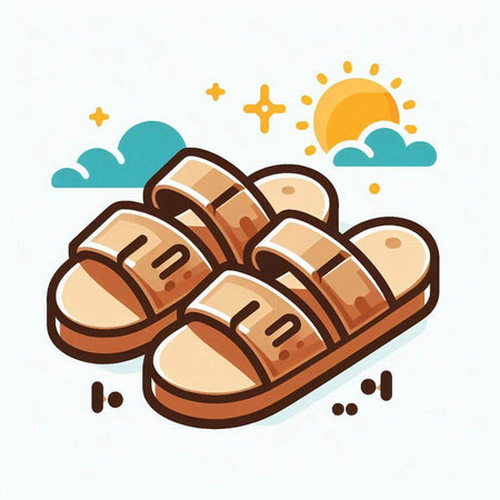 Sliced bread icon. Vector illustration in flat linear style.のイラスト素材