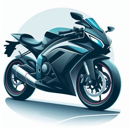 motorcycle on a white background. Vector illustration. Eps 10のイラスト素材