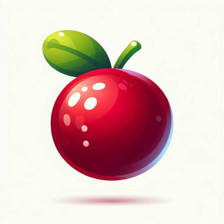 Cranberry vector icon. Realistic illustration of cranberry vector icon for web designのイラスト素材