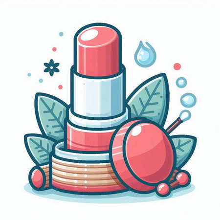 Lipstick vector icon. Cartoon illustration of lipstick vector icon for web designのイラスト素材