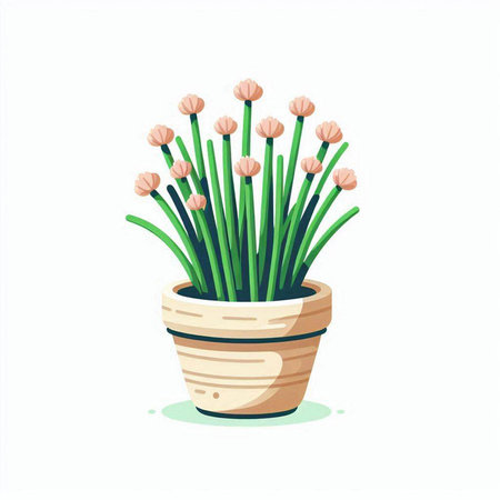 Flower pot isolated on white background. Vector illustration in cartoon style.のイラスト素材