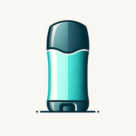 Illustration of deodorant on white background. Vector illustration.のイラスト素材