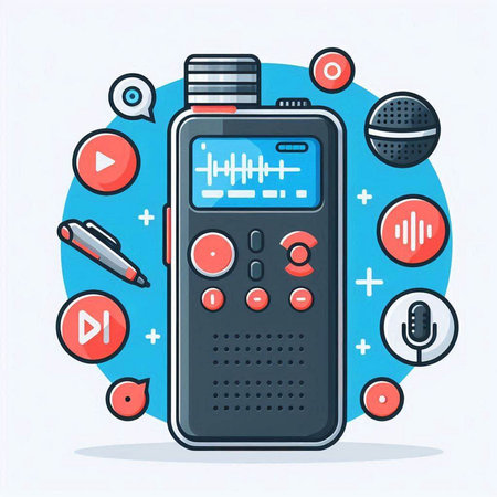 Remote control. Vector illustration in flat design style. The concept of radio, broadcasting, music.のイラスト素材