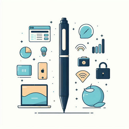 Modern flat design vector illustration concept of online education, webinar, e-learning, distance learning, distance education, e-learning.のイラスト素材