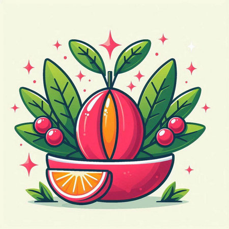 Fruit and berry vector illustration. Fruit and berry vector illustration.のイラスト素材