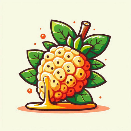 Raspberry fruit icon. Vector illustration isolated on a white background.のイラスト素材