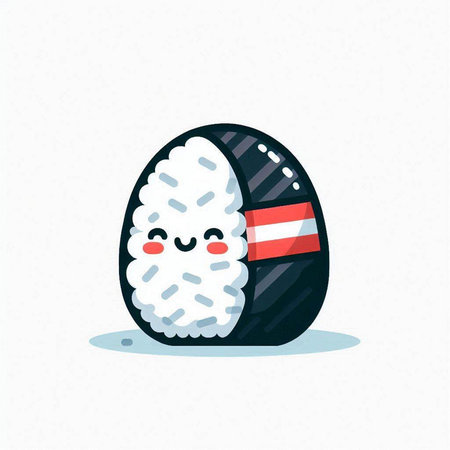 Mojito cocktail with lime and ice. Colorful flat vector illustration.のイラスト素材