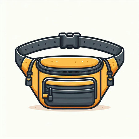 Vector hand drawn doodle illustration of bag. Isolated on white background.のイラスト素材