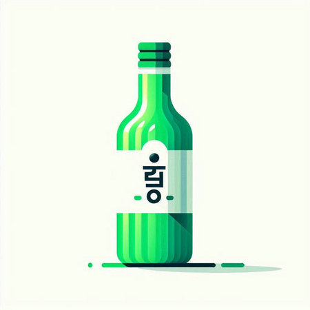 bottle of beer on a white background. vector illustration in flat styleのイラスト素材