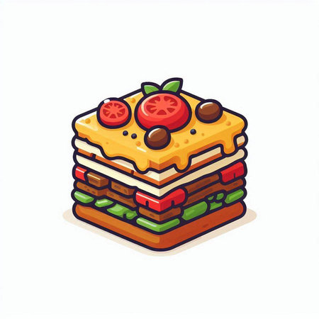 Illustration of a stack of pancakes. Vector illustration of a stack of pancakes.のイラスト素材