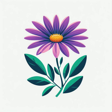 Flower icon on white background. Vector illustration, eps 10のイラスト素材