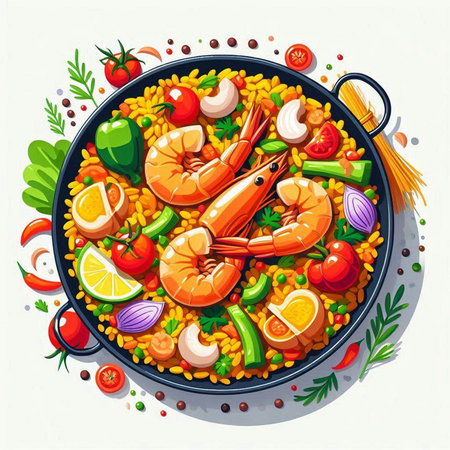 Flat design vector illustration concept of healthy food. Vegetarian food.のイラスト素材