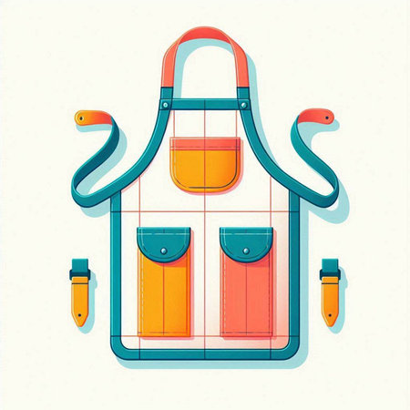Back to school. Vector illustration of a school bag with pencils and eraser.のイラスト素材