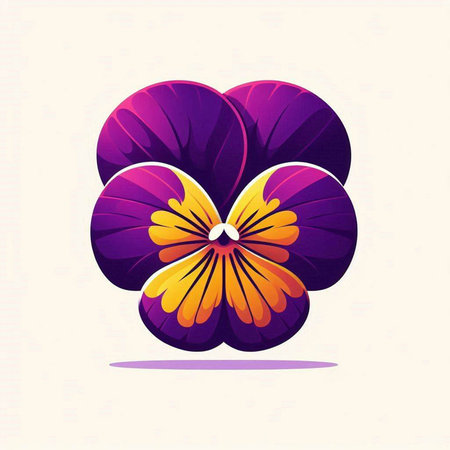 pansy flower on a white background. vector illustration. eps 10のイラスト素材