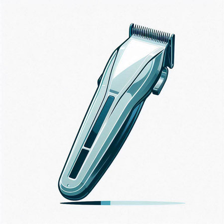 Hair clipper isolated on a white background. Vector illustration.のイラスト素材