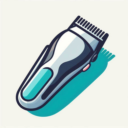 Hair clipper icon. Vector illustration of a hair clipper.のイラスト素材