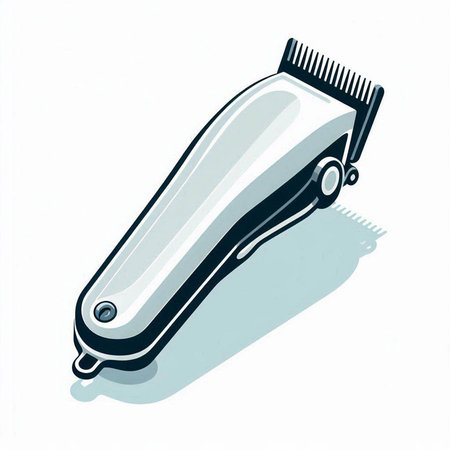 Hair clipper isolated on white background. Vector illustration. Eps 10.のイラスト素材