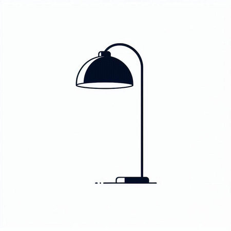lamp icon on white background. Isolated object. Vector illustrationのイラスト素材
