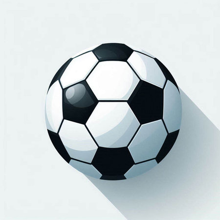 Soccer ball on a light background. Vector illustration. Eps 10のイラスト素材