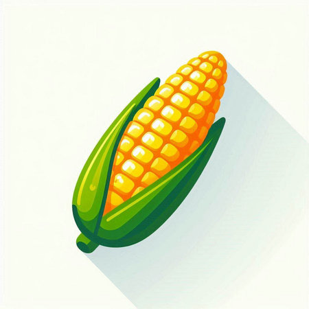 corn icon on a white background. vector illustration. eps 10のイラスト素材