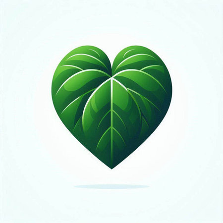 green leaf icon over white background. ecology concept. vector file includedのイラスト素材