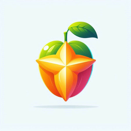 Mango fruit isolated on white background. Vector illustration. Eps 10.のイラスト素材