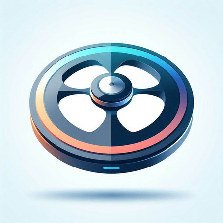 Cinema reel 3d icon. Vector illustration. Eps 10のイラスト素材