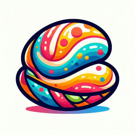 Abstract colorful vector illustration. Colorful design element. Vector illustration.のイラスト素材