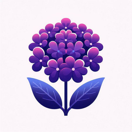 Purple flower icon on white background. Vector illustration for your designのイラスト素材