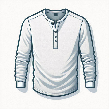 White polo shirt isolated on white background. Realistic vector illustration.のイラスト素材