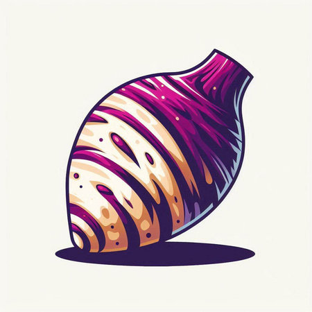 Seashell on a white background, vector illustration, eps 10のイラスト素材