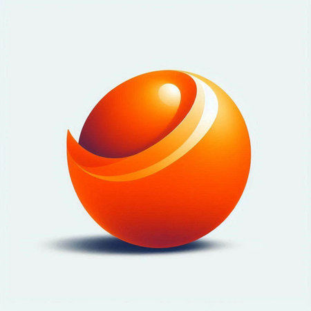 abstract 3d sphere on a white background. Vector illustration.のイラスト素材