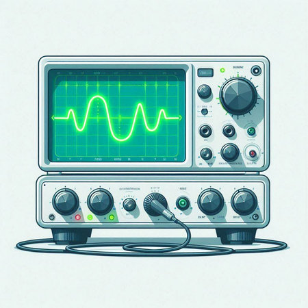 Electrocardiogram on a white background. Vector illustration.のイラスト素材