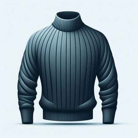 Woolen sweater on a mannequin. 3d renderingのイラスト素材