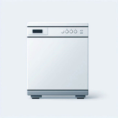 Vector illustration of a washing machine on a white background. Eps 10のイラスト素材