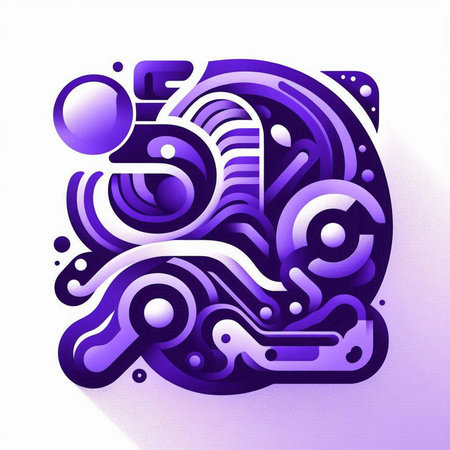 Futuristic abstract background with 3d geometric shapes. Vector illustration.のイラスト素材