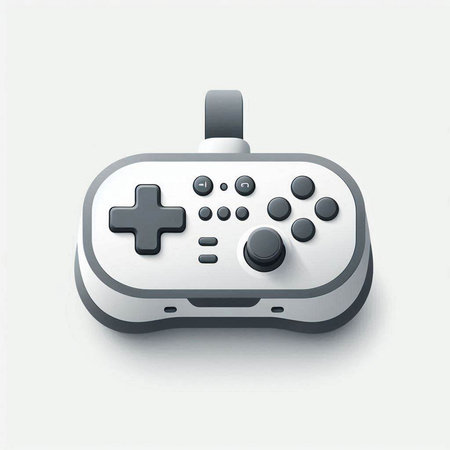Realistic gamepad isolated on a white background. Vector illustration.のイラスト素材