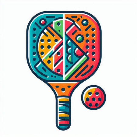 Tennis racket on white background. Vector illustration. Eps 10.のイラスト素材