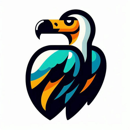 Eagle head vector illustration. Suitable for tattoo, t-shirt design and other uses.のイラスト素材