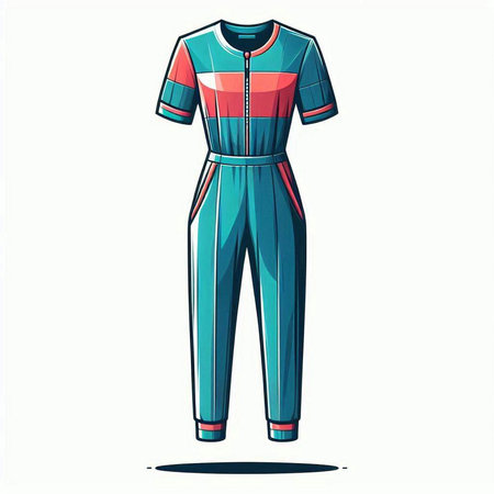 Sportswear vector illustration, sportswear, jogging suitのイラスト素材