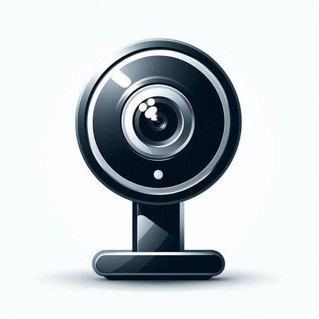 Webcam icon on white background. Vector illustration. Eps 10.のイラスト素材